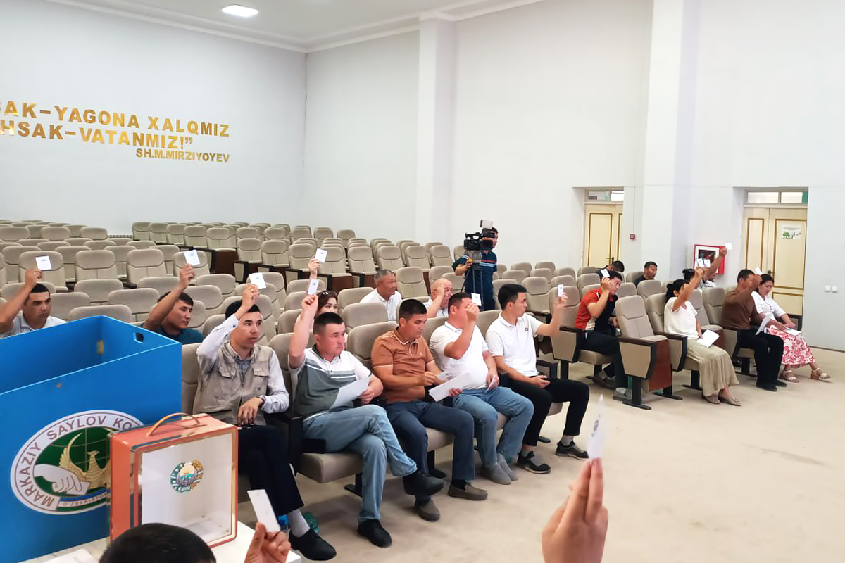 Кегейли туманида касаба уюшмасининг ҳисобот-сайлов конференцияси бўлиб ўтди