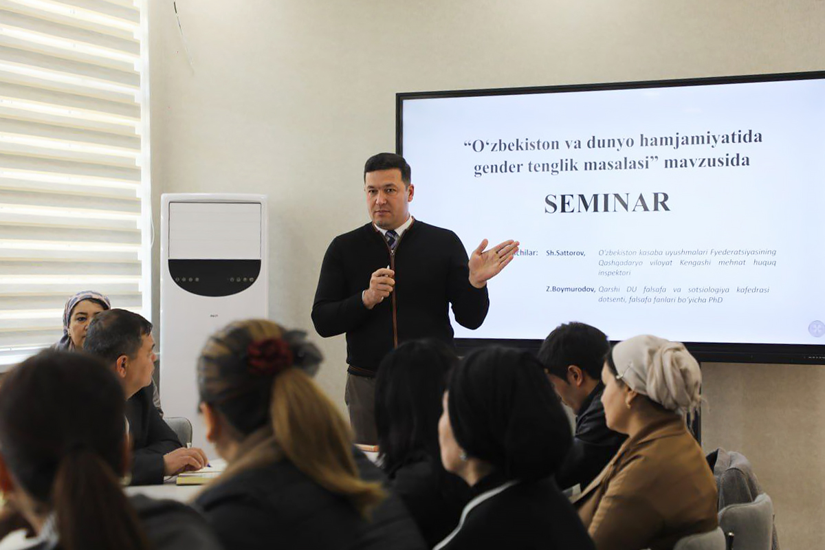 Gender tenglik bo‘yicha auditning navbatdagi bosqichi o‘tkazildi