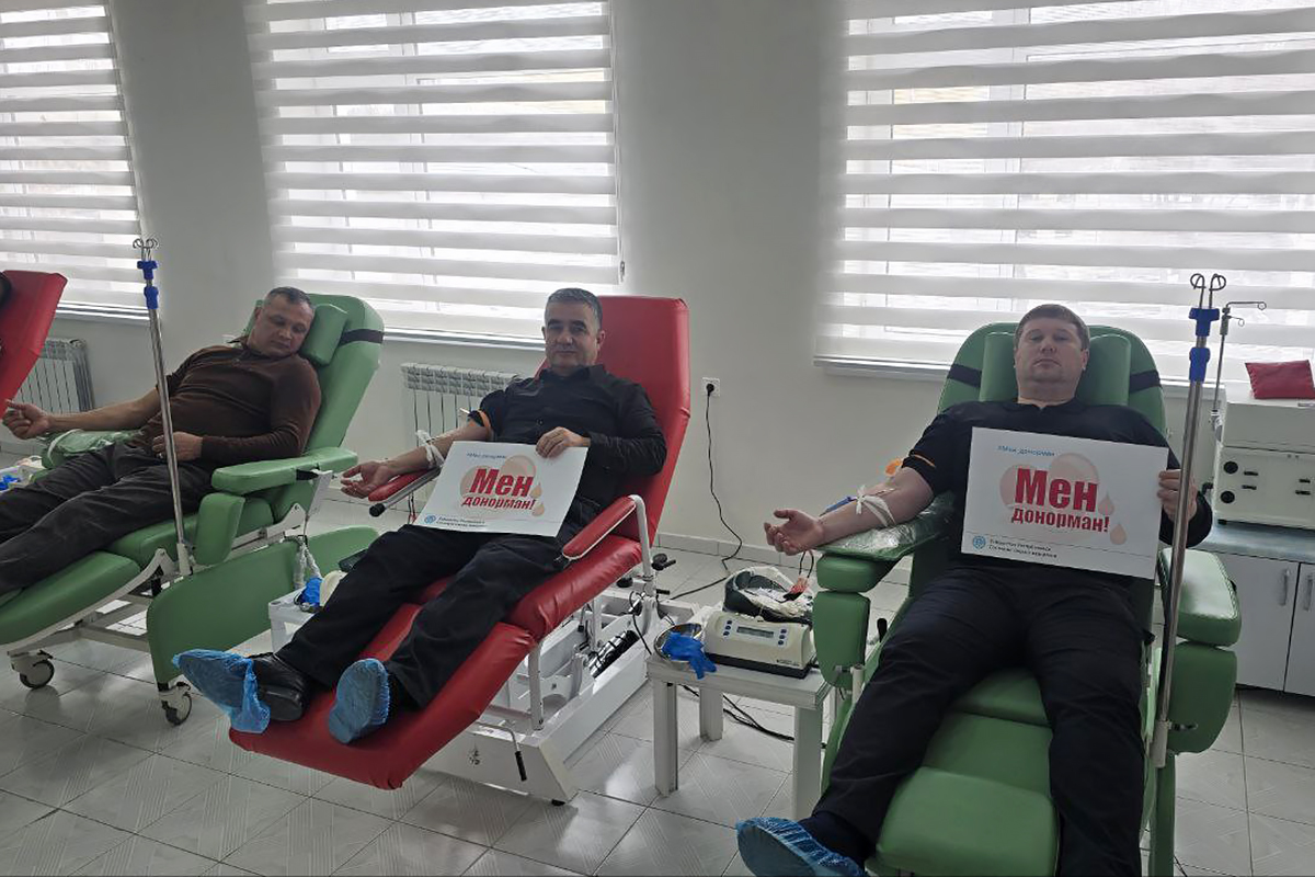 Хоразмлик касабақўмлар — “Мен донорман” акциясида фаол