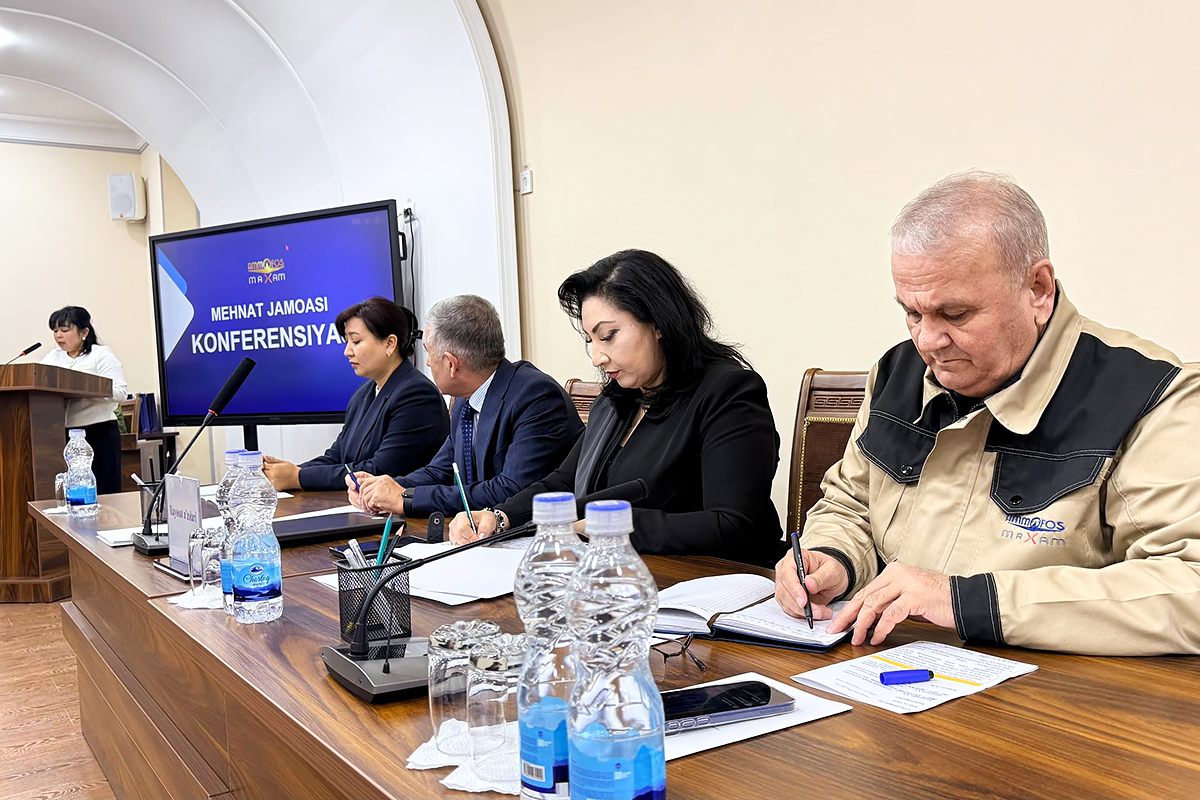Меҳнат жамоасининг жамоа шартномаси муҳокамасига бағишланган конференцияси бўлиб ўтди